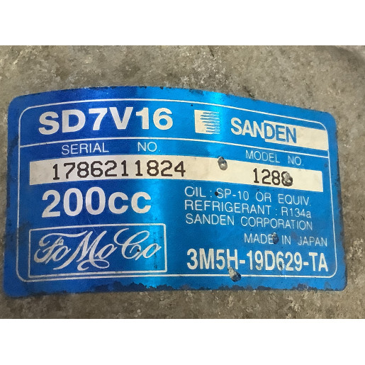 Компресор кондиціонера 1,6 TDCI SD7VDN, 3M5H-19D629-TA Форд Фокус Ford Focus