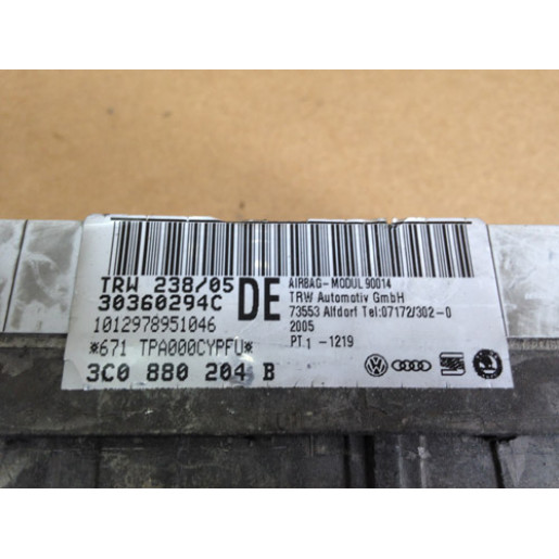 Подушка безпеки в торпеду нижня права Volkswagen Passat B6 2005-2011 3C0880204B