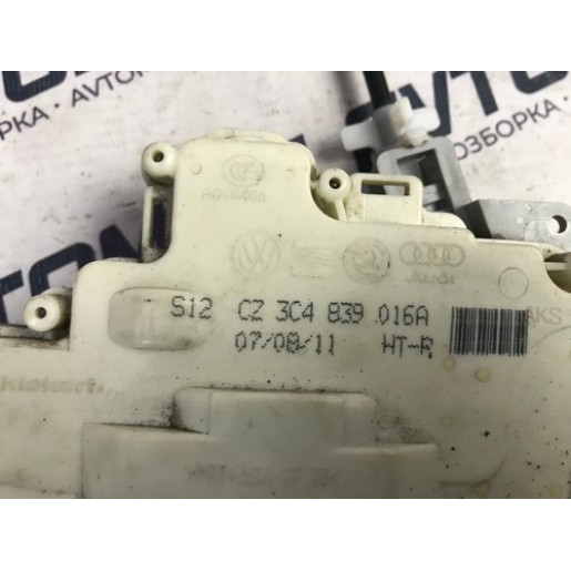 Замок двери задней правой VW Passat B7 2010- 3C4839016A